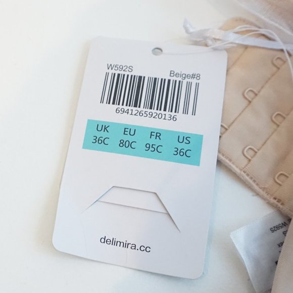 *NWT* Beige Strapless Bra Size 36C - Picture 2 of 3